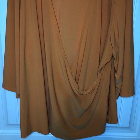 Lane Bryant Orange Front Twist Blouse Size 26/28 - Picture 3 of 7